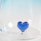 3D Blue Heart Ombre Mug Set Of 2 450ml Nestasia