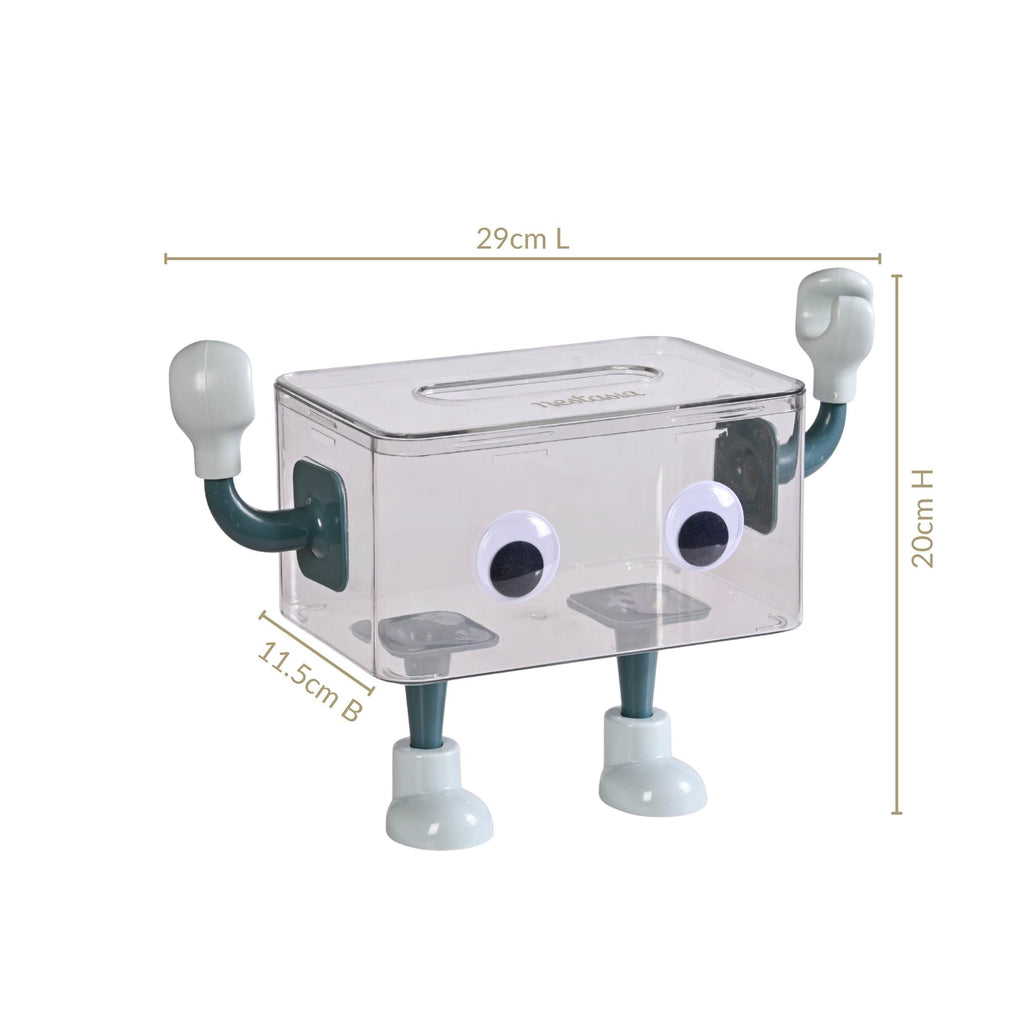 3D Robot Design Tissue Box Blue Nestasia