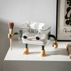 3D Cartoon Robot Tissue Box Green Nestasia