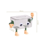 3D Cartoon Robot Tissue Box Green Nestasia