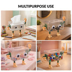 3D Cartoon Robot Tissue Box Green Nestasia