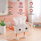 3D Cartoon Robot Tissue Box Orange Nestasia