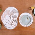 3D Ginkgo Rose Gold Dining Table Mat Set Of 6 Nestasia