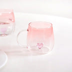 3D Pink Heart Ombre Mug Set Of 2 450ml Nestasia