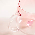 3D Pink Heart Ombre Mug Set Of 2 450ml Nestasia
