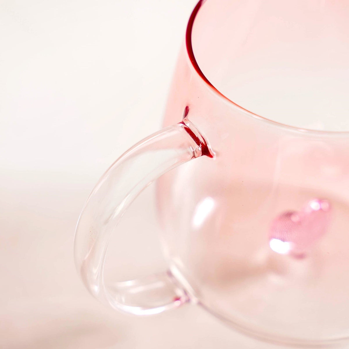 3D Pink Heart Ombre Mug Set Of 2 450ml Nestasia