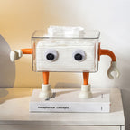 3D Cartoon Robot Tissue Box Orange Nestasia