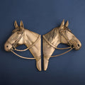 Brass Horse Face Wall Hanging Set (10.5 Inch) Vedansh Craft