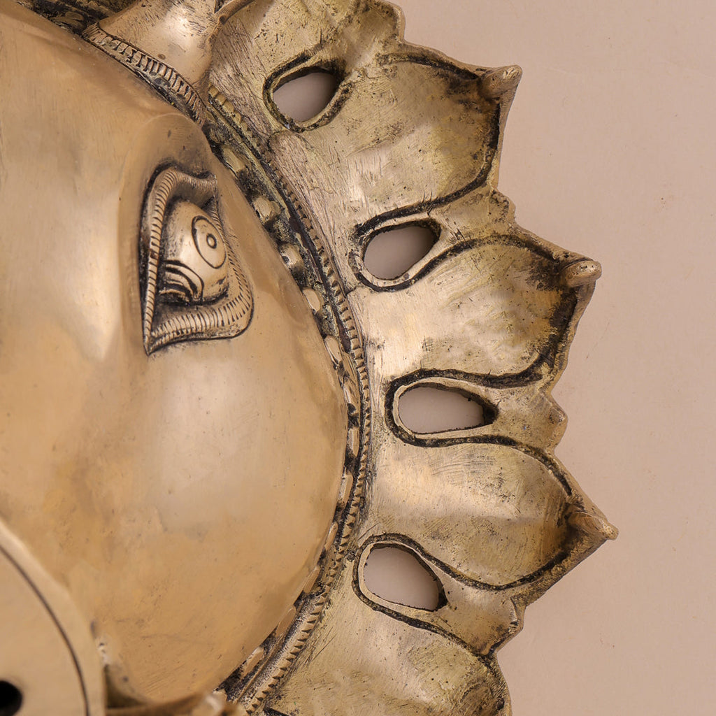 Brass Varaha Head Wall Hanging (9 Inch) Vedansh Craft