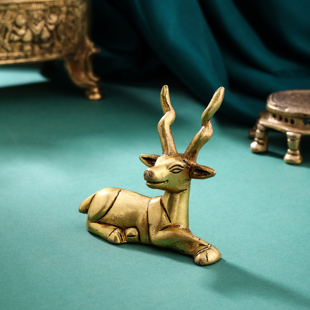 Brass Deer set (3.5 Inch) Vedansh Craft