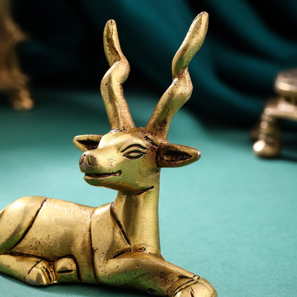 Brass Deer set (3.5 Inch) Vedansh Craft