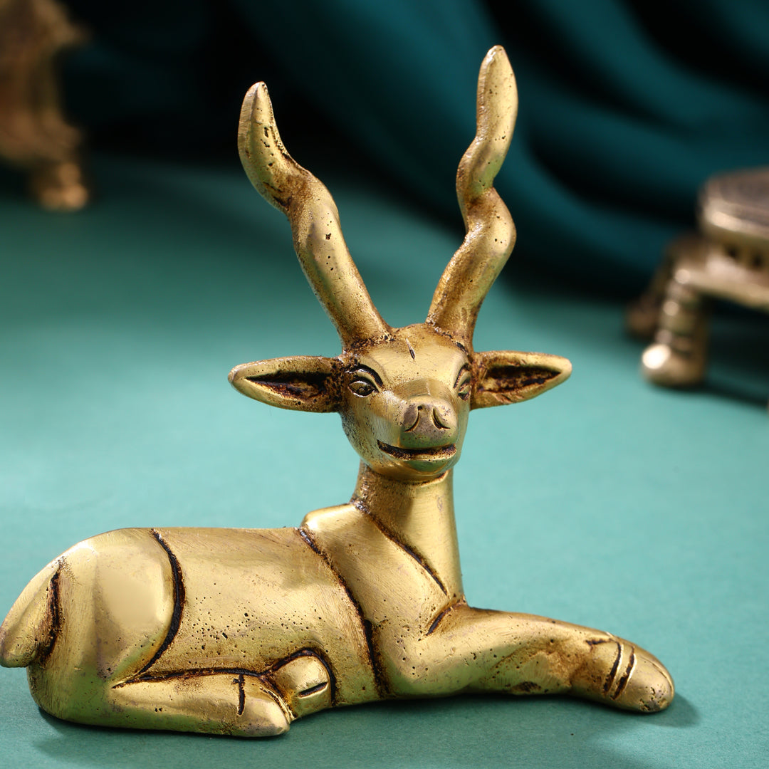Brass Deer set (3.5 Inch) Vedansh Craft