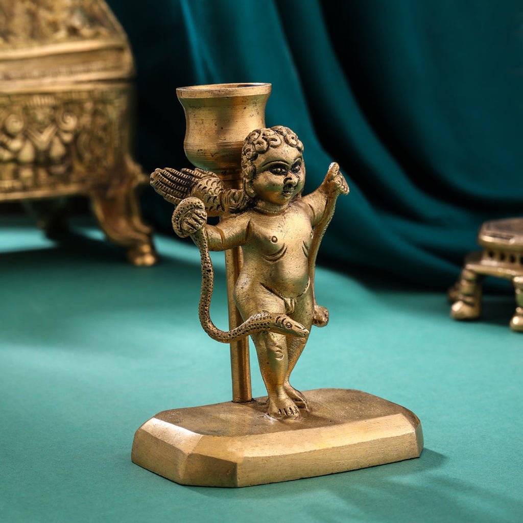 Brass Angel Candle Stand (4.2 Inch) Vedansh Craft