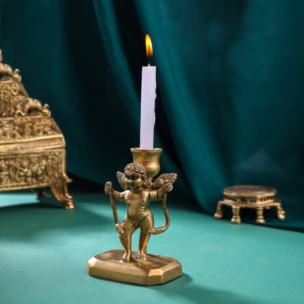 Brass Angel Candle Stand (4.2 Inch) Vedansh Craft