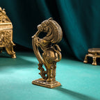 Brass Standing Yali/kirtimukha Statue (5 Inch) Vedansh Craft