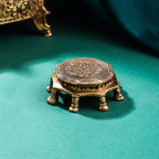 Brass Pooja Chowki (1.5 Inch) Vedansh Craft