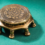 Brass Pooja Chowki (1.5 Inch) Vedansh Craft