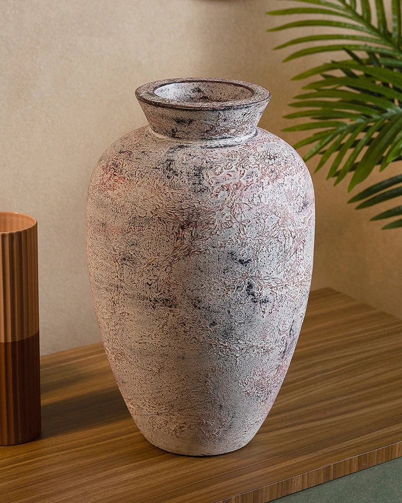 Antique Finish Terracotta Vase for Old World Charm