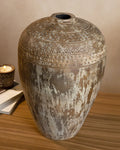 Tapered Terracotta Vase for Elegant Floor Placement