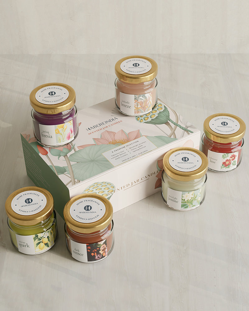 Set of 6 Scented Aroma Candles, 26gm Each with 6–8 Hour Burn for Fragrance and Gifting