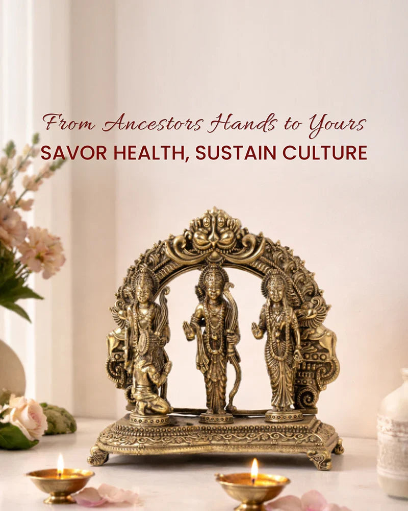 Brass Ram Darbar God Idol Decorative Showpiece for Home