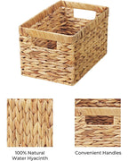 Water Hyacinth Baskets for Organizing Clothes and Shelf Storage