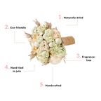 Natural Dried Floral Bouquet Green Nestasia
