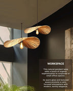 Handmade Raffia Pendant Lamp for Home and Balcony