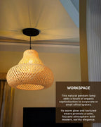 Handmade Bamboo Hanging Light for Living Room and Bedroom