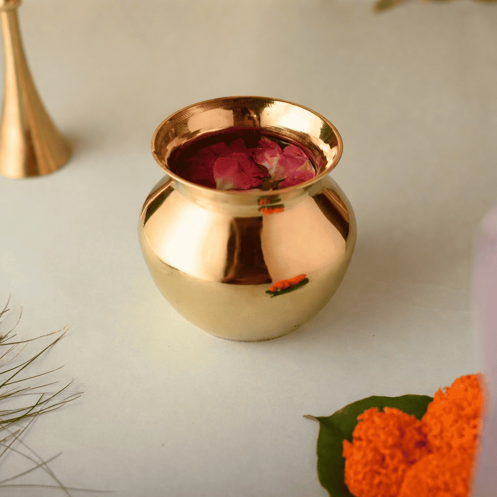 Brass Pooja Kalash (3 Inch) Vedansh Craft