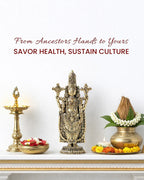 Brass Balaji Standing Idol Figurine for Puja Needs and Home Decor