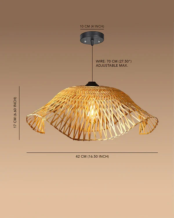 Handmade Bamboo Hanging Light for Living Room Decoration