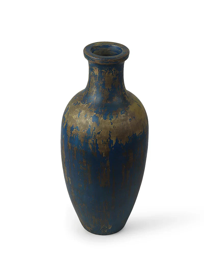 Decorative Terracotta Bottle Vase for Rustic Displays