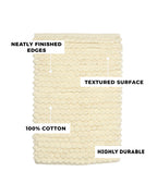 Cotton Bathroom Door Mat with Non Slip Backing and Soft Texture