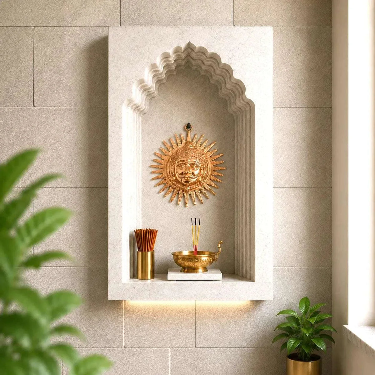 Copper Sun Face Wall Hanging Vedansh Craft