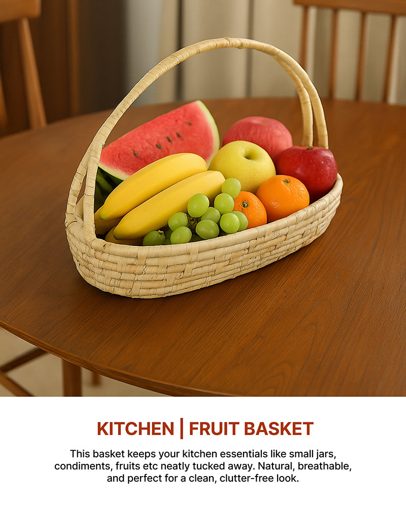 Seagrass Decorative Gift Basket and Hamper, Perfect for Fruits and Vegetables