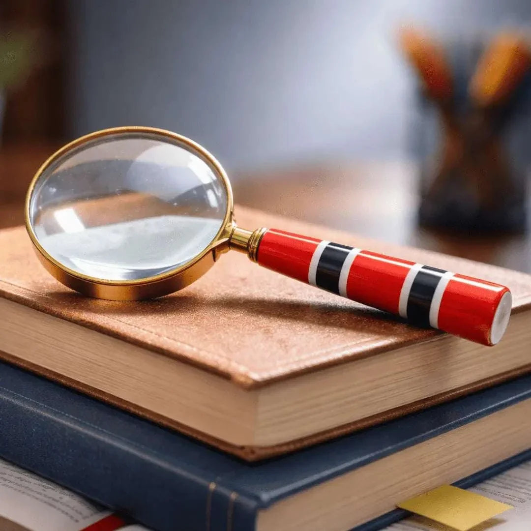 Brass Magnifying Glass With Wooden Handle Vedansh Craft