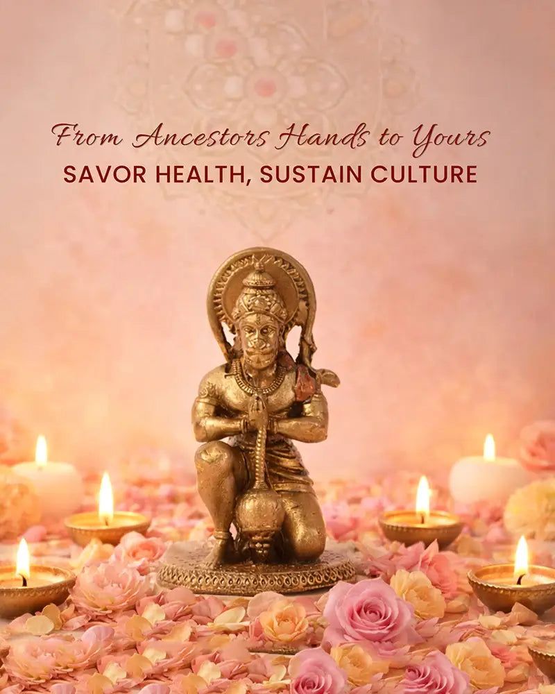 Handcrafted Hanuman Ji Murti for Pooja Room and Spiritual Decor