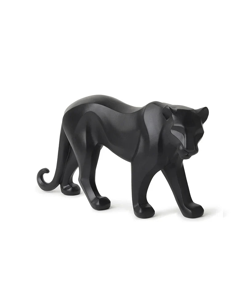 Polypropylene Black Panther Figurine for Home Decor, Hall Display, and Gifts