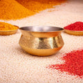 Brass Royal Handi For Serving (3 Inch) Vedansh Craft