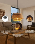 Natural Bamboo Hanging Light for Sustainable and Stylish Home Lighting