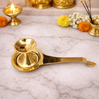 Brass Dhoop Aarti Spoon (9.8 Inch) Vedansh Craft