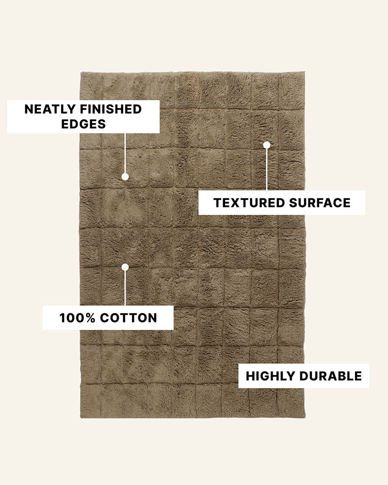 Decorative Bedside Runner Rug for Bedroom Floor and Home Styling