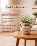 Premium Terracotta Vase for Living Room, Bedroom and Modern Home Decoration