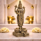 Brass Tirupati Balaji/Venkateshwar Standing Lightweight Statue (6 Inch) Vedansh Craft