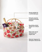 Eco-Friendly Gift Hamper Basket for Home, Festive Gifting, and Fruits