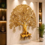 Brass Handcrafted Kalpvriksha Wall Hanging (50 Inch) Vedansh Craft