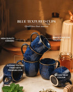 Ceramic Tea Serving Set for Home Dining & Beverage Serving, Set of 6