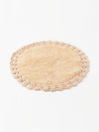 Absorbent Handloom Cotton Rectangular Bath Mat For Home Use