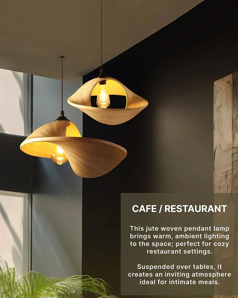 Handmade Bamboo Ceiling Lamp for Home Decor and Hall